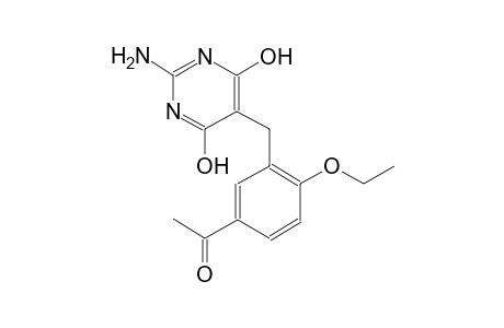 1-{3-[(2-amino-4,6-dihydroxy-5-pyrimidinyl)methyl]-4-ethoxyphenyl}ethanone