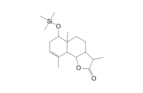 6-Hydroxy-3,5A,9-trimethyl-3,3A,4,5,6,7,9A,9B-octahydrobenzo[G][1]benzofuran-2-one, tms