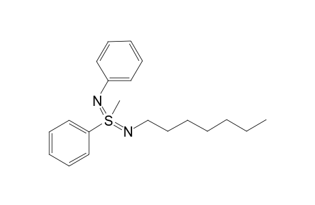 N-Heptyl-N'-phenyl-S-methyl-S-phenyl sulfondiimine