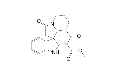 20,21-Dinoraspidospermidine-3-carboxylic acid, 2,3-didehydro-4,10-dioxo-, methyl ester, (.+-.)-