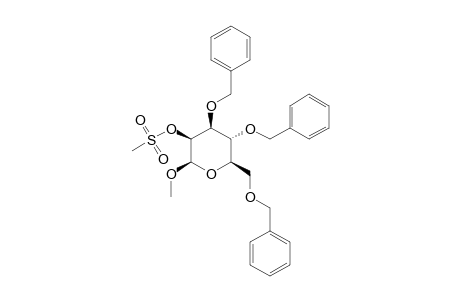 Methyl-3,4,6-tri-O-benzyl-2-O-(methylsulfonyl).beta.-D-mannopyranoside