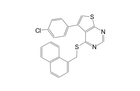 5-(4-chlorophenyl)-4-[(1-naphthylmethyl)sulfanyl]thieno[2,3-d]pyrimidine