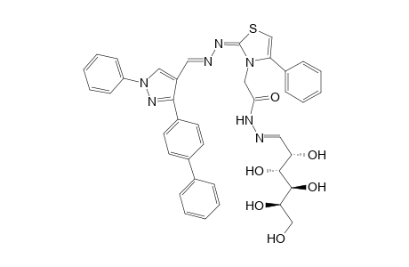 D-Galactose 2-{2-[[(3-(biphenyl-3-yl)-1-phenyl-1H-pyrazol-4-yl]methyl-ene)hydrazono]-4-phenylthiazol-3(2H)-yl}acetohydrazone