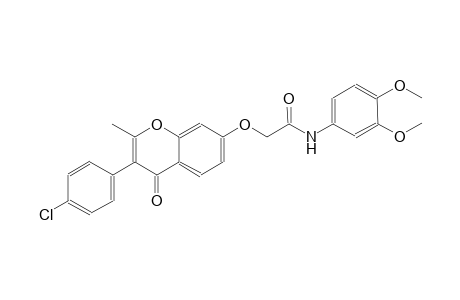 acetamide, 2-[[3-(4-chlorophenyl)-2-methyl-4-oxo-4H-1-benzopyran-7-yl]oxy]-N-(3,4-dimethoxyphenyl)-