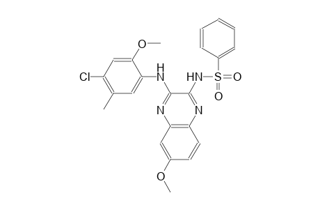 benzenesulfonamide, N-[3-[(4-chloro-2-methoxy-5-methylphenyl)amino]-6-methoxy-2-quinoxalinyl]-