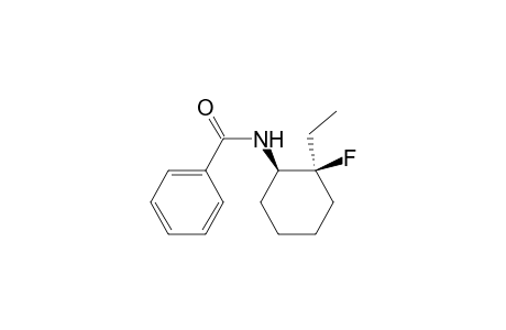 trans-N-Benzoyl-2-fluoro-2-ethylcyclohexylamine