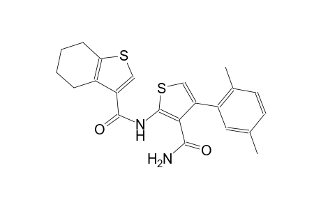 N-[3-(aminocarbonyl)-4-(2,5-dimethylphenyl)-2-thienyl]-4,5,6,7-tetrahydro-1-benzothiophene-3-carboxamide