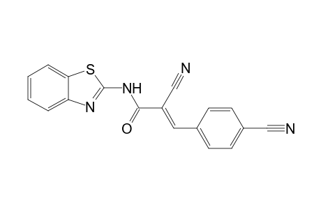 3-(4"-Cyanophenyl)-N-(2'-benzothiazolyl)-2-cyano-2-propenamide