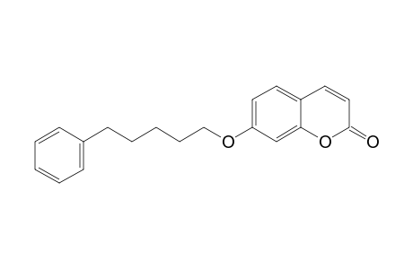 2H-1-Benzopyran-2-one, 7-[(5-phenylpentyl)oxy]-