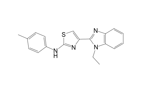 1-Ethyl-2-[2'-(p-methylphenylamino)-1,3-thiazolyl]benzimidazole