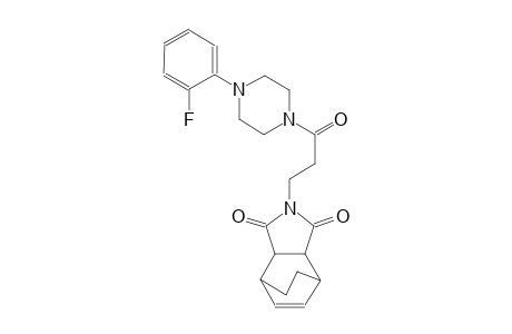2-(3-(4-(2-fluorophenyl)piperazin-1-yl)-3-oxopropyl)-3a,4,7,7a-tetrahydro-1H-4,7-ethanoisoindole-1,3(2H)-dione