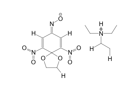 TRIETHYLAMMONIUM 1,1-METHYLENEDIOXY-2,6-DINITRO-4-OXO-2,5-CYCLOHEXADIENE OXIME SALT