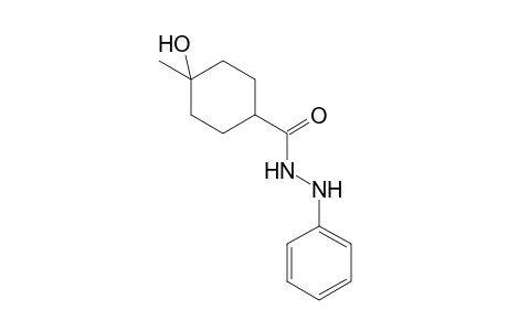 Cyclohexanecarboxylic acid, 4-hydroxy-4-methyl-, 2-phenylhydrazide
