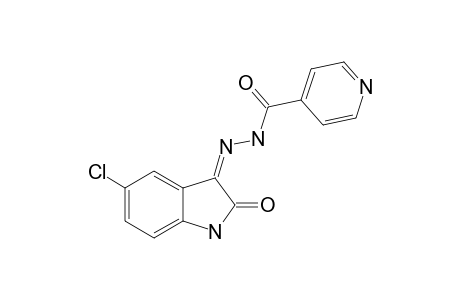 (Z)-N'-(5-CHLORO-2-OXOINDOLIN-3-YLIDENE)-ISONICOTINOHYDRAZIDE