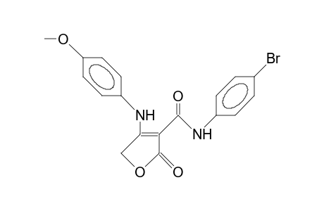 3-(N-[4-Bromo-phenyl]-carbamoyl)-4-(4-methoxy-phenylamino)-2(5H)-furanone