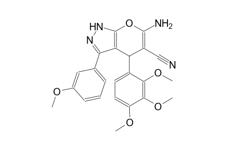 6-amino-3-(3-methoxyphenyl)-4-(2,3,4-trimethoxyphenyl)-1,4-dihydropyrano[2,3-c]pyrazole-5-carbonitrile