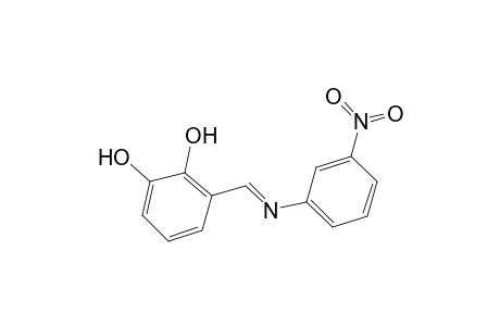 3-[(3-nitro-phenylimino)-methyl]-benzene-1,2-diol