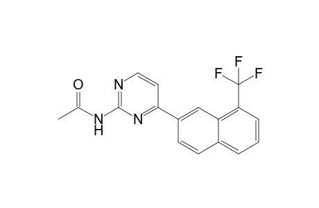 4-Trifluoromethyl-6-naphthyl-2-acetylaminopyrimidine