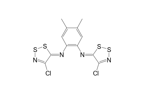 N,N'-Bis(4-chloro-5H-1,2,3-dithiazolylidene)-4,5-dimethyl-1,2-diaminobenzene