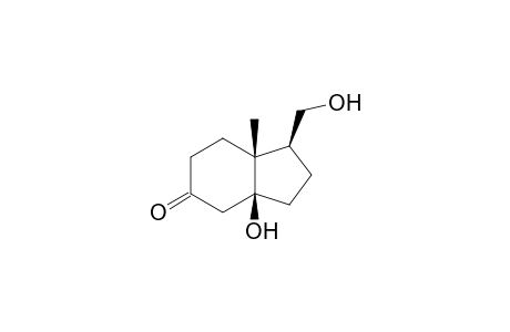 (1S,3aS,7aR)-1-(hydroxymethyl)-7a-methyl-3a-oxidanyl-1,2,3,4,6,7-hexahydroinden-5-one