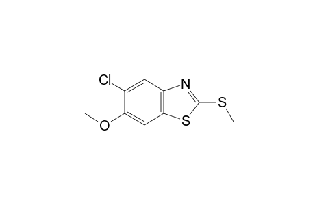 5-chloro-6-methoxy-2-(methylthio)benzothiazole