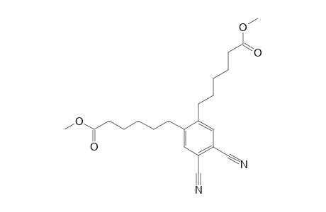 6-[4,5-dicyano-2-(6-keto-6-methoxy-hexyl)phenyl]hexanoic acid methyl ester