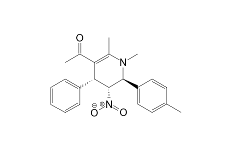 1-((4R,5R,6S)-1,2-dimethyl-5-nitro-4-phenyl-6-p-tolyl-1,4,5,6-tetrahydropyridin-3-yl)ethanone