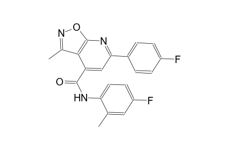 isoxazolo[5,4-b]pyridine-4-carboxamide, N-(4-fluoro-2-methylphenyl)-6-(4-fluorophenyl)-3-methyl-