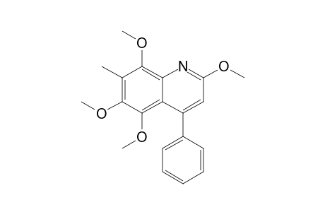 2,5,6,8-Tetramethoxy-7-methyl-4-phenylquinoline