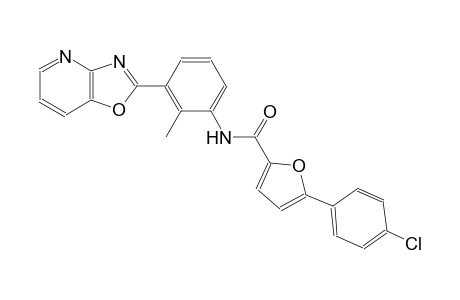 5-(4-chlorophenyl)-N-(2-methyl-3-[1,3]oxazolo[4,5-b]pyridin-2-ylphenyl)-2-furamide