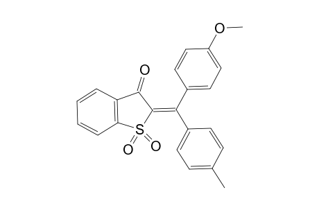 2,3-Dihydro-3-oxo-2-(p-methoxyphenyl)(p'-methylphenyl)methyleno]benzo[b]thiolphene 1,1-dioxide