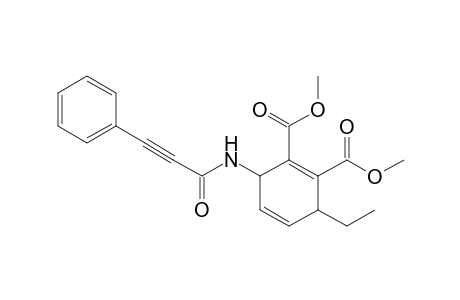 Dimethyl 3-(3-phenylpropiolamido)-6-ethylcyclohexa-1,4-diene-1,2-dicarboxylate