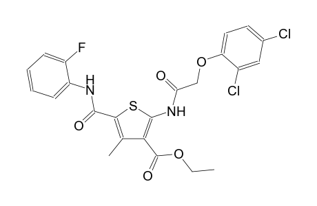 3-thiophenecarboxylic acid, 2-[[(2,4-dichlorophenoxy)acetyl]amino]-5-[[(2-fluorophenyl)amino]carbonyl]-4-methyl-, ethyl ester