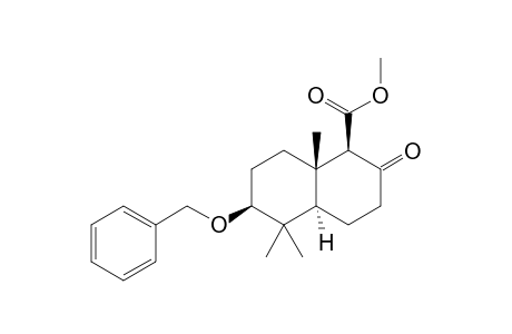 (1R,4aR,6S,8aS)-5,5,8a-trimethyl-2-oxo-6-phenylmethoxy-3,4,4a,6,7,8-hexahydro-1H-naphthalene-1-carboxylic acid methyl ester