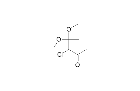 3-Chloro-4,4-dimethoxy-2-pentanone