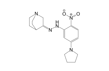 (3Z)-1-azabicyclo[2.2.2]octan-3-one [2-nitro-5-(1-pyrrolidinyl)phenyl]hydrazone