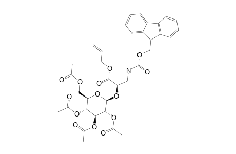 ALLYL-3-[(9-FLUORENYLMETHOXYCARBONYL)-AMINO]-2-(2S)-[(2,3,4,6-TETRA-O-ACETYL-BETA-D-GLUCOPYRANOSYL)-OXY]-PROPIONATE