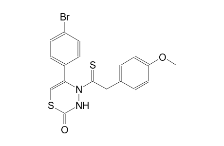 5-(4-bromophenyl)-4-[2-(4-methoxyphenyl)ethanethioyl]-3,4-dihydro-2H-1,3,4-thiadiazin-2-one