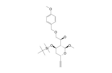 (2S,3R,4R,6S)-4-[(S)-(TERT.-BUTYLDIMETHYLSILOXY)-6-ETHYNYL-2-METHOXY-3,4,5,6-TETRAHYDRO-2H-PYRAN-3-YL]-2-(4-METHOXYBENZYLOXY)-ETHANOL