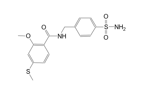 N-[4-(aminosulfonyl)benzyl]-2-methoxy-4-(methylsulfanyl)benzamide