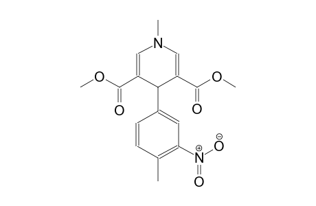 3,5-pyridinedicarboxylic acid, 1,4-dihydro-1-methyl-4-(4-methyl-3-nitrophenyl)-, dimethyl ester