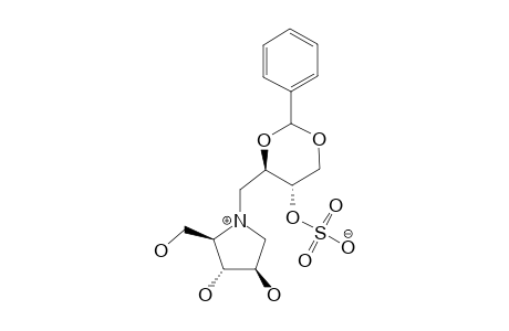 1'-[(1,4-DIDEOXY-1,4-IMINO-D-ARABINITOL)-4-N-AMMONIUM]-2',4'-O-BENZYLIDENE-1'-DEOXY-L-ERYTHRITOL-3'-SULFATE