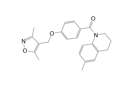quinoline, 1-[4-[(3,5-dimethyl-4-isoxazolyl)methoxy]benzoyl]-1,2,3,4-tetrahydro-6-methyl-