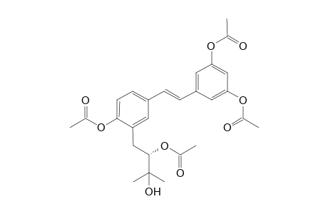 3-(2',3'-Diacetoxy-3'-methylbutyl)-resveratrol - diacetate
