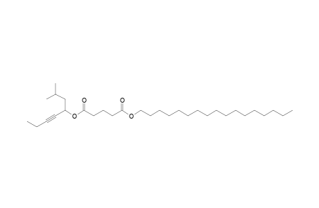 Glutaric acid, heptadecyl 2-methyloct-5-yn-4-yl ester