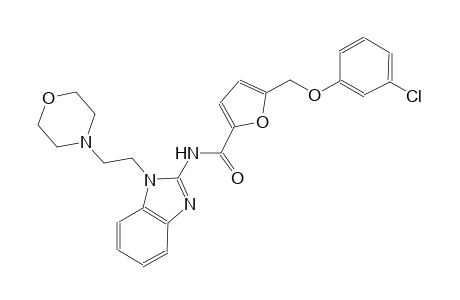 5-[(3-chlorophenoxy)methyl]-N-{1-[2-(4-morpholinyl)ethyl]-1H-benzimidazol-2-yl}-2-furamide