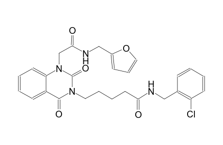 N-(2-chlorobenzyl)-5-(1-{2-[(2-furylmethyl)amino]-2-oxoethyl}-2,4-dioxo-1,4-dihydro-3(2H)-quinazolinyl)pentanamide