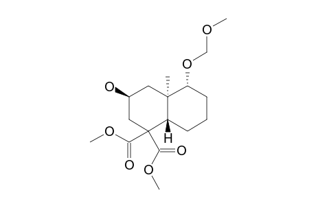 Dimethyl (3b,4aa,5a,8ab)-3-hydroxy-5-methoxymethyloxy-4a-methyldecahydronaphthalene-1,1-dicarboxylate
