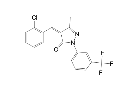 (4Z)-4-(2-chlorobenzylidene)-5-methyl-2-[3-(trifluoromethyl)phenyl]-2-pyrazolin-3-one