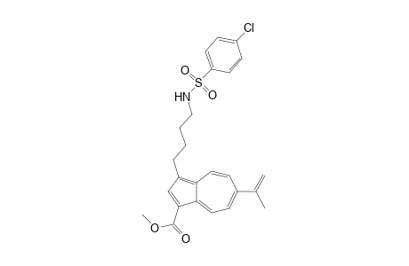 Methyl 3-[4-(4-chlorobenzenesulfonylamino) butyl]-6-(isopropenyl)azulene-1-carboxylate